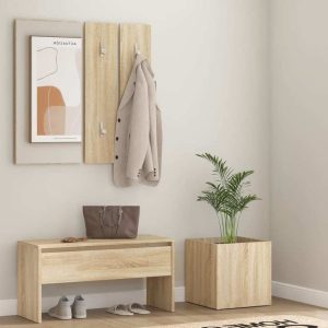 Hallway Furniture Set Engineered Wood