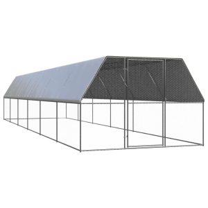 Outdoor Chicken Cage 3x12x2 m Galvanised Steel