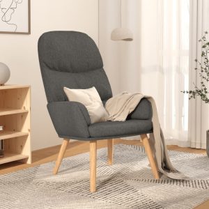 Relaxing Chair Light Grey Fabric