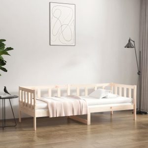 Painesville Day Bed 92x187 cm Single Bed Size Solid Wood Pine