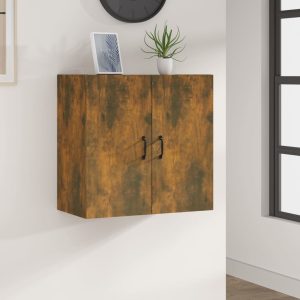 Wall Cabinet Smoked Oak 60x31x60 cm Engineered Wood