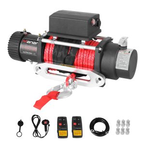 12V Electric Winch 14500lb Wireless Synthetic Rope Car Truck 4WD Recovery