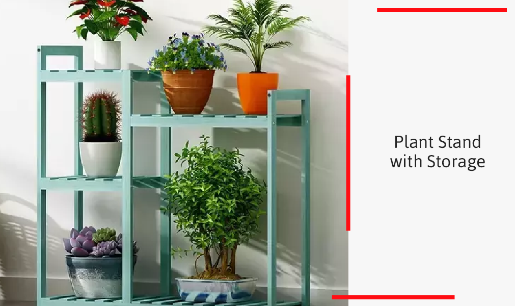 Plant Stand With Storage
