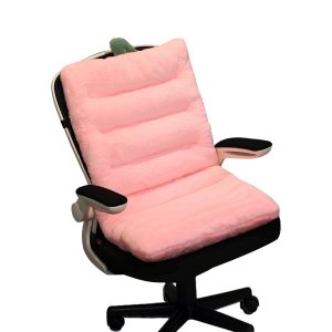 Pink One Piece Strawberry Cushion Office Sedentary Butt Mat Back Waist Chair Support Home Decor