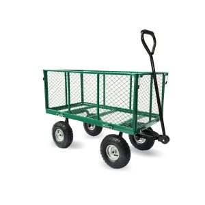 Steel Mesh Garden Trolley Cart