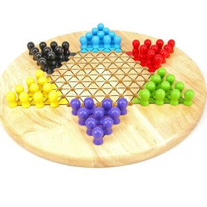 CHINESE CHECKER 30CM WOODEN BOARD GAME