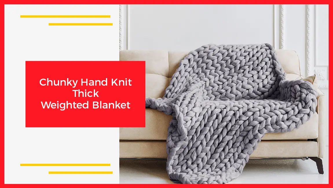 Chunky Hand Knit Thick Weighted Blanket