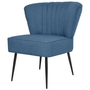 Cocktail Chair Blue Fabric