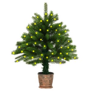 Artificial Christmas Tree with LEDs Green