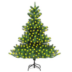 Nordmann Fir Artificial Christmas Tree with LEDs Green