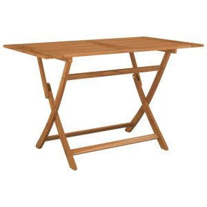 Folding Garden Table 120x70x75 cm Solid Wood Acacia
