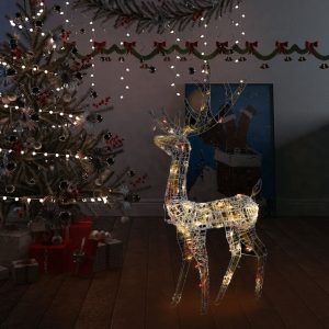 Acrylic Reindeer Christmas Decoration 140 LEDs 128cm Colourful