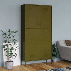 Wardrobe Olive 90x50x180 cm Steel