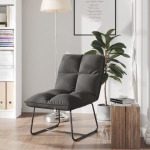 Leisure Chair with Metal Frame Velvet