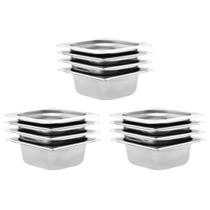 Gastronorm Containers 12 pcs GN Stainless Steel