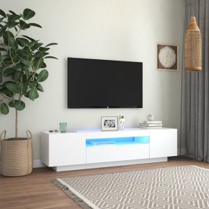 Grange TV Cabinet with LED Lights 160x35x40 cm