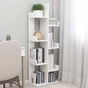 Book Cabinet 48x25.5x140 cm Engineered Wood