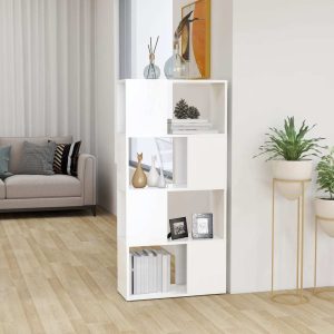 Moston Book Cabinet Room Divider 60x24x124.5 cm Engineered Wood