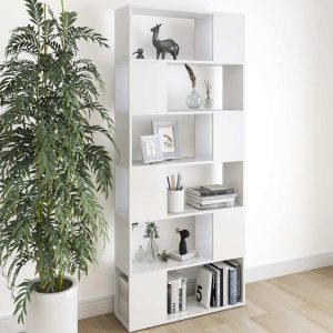 Sullivan Book Cabinet Room Divider 80x24x186 cm Engineered Wood