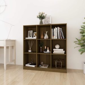 Book Cabinet/Room Divider 104x33.5x110 cm Solid Pinewood