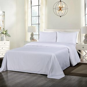 Royal Comfort Blended Bamboo Sheet Set with Stripes