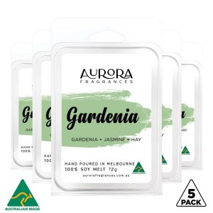 Aurora Gardenia Soy Wax Melts Australian Made 72g 5 Pack