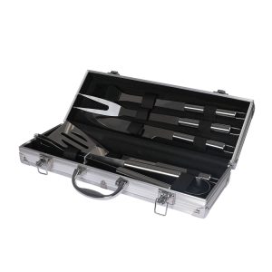 5Pcs BBQ Tool Set Stainless Steel Outdoor Barbecue Aluminium Grill Cook