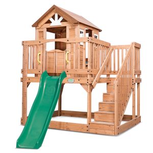 Scenic Heights Cubby House with LK33 1.8m Slide