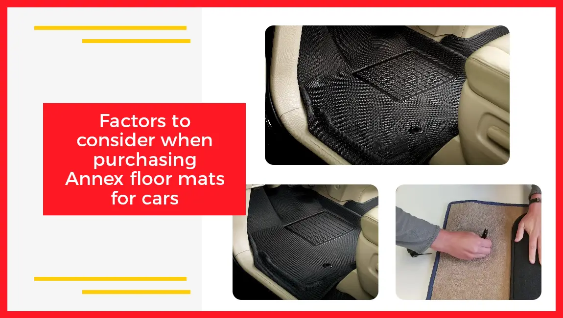Factors To Consider When Purchasing Annex Floor Mats For Cars