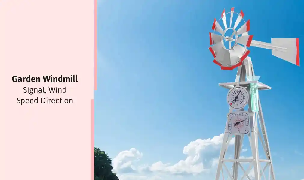 Garden Windmill - Signal, Wind Speed Direction