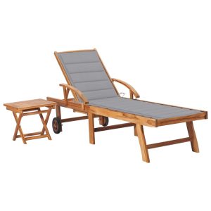 Sun Lounger with Table
