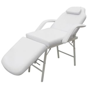 Portable Facial Treatment Chair Faux Leather 185x78x76 cm