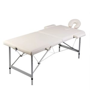 Foldable Massage Table 2 Zones with Aluminium Frame