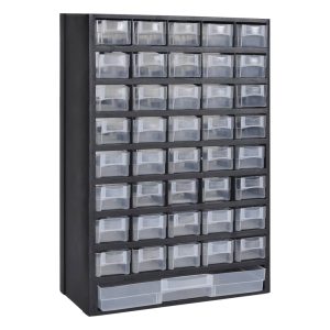 41-Drawer Plastic Storage Cabinet Tool Box