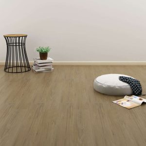 Self-adhesive Flooring Planks 4.46 m² 3 mm PVC Natural Brown