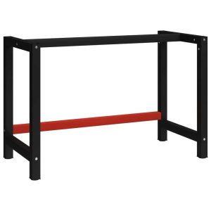 Work Bench Frame Metal Black and Red