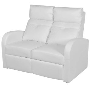 Dinnington Recliner 2-seat Artificial Leather White