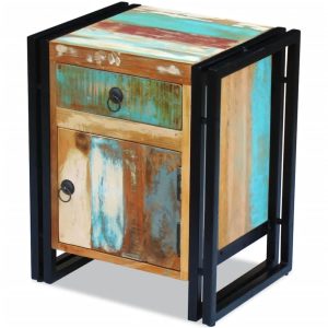 Bladensburg Bedside Cabinet Solid Reclaimed Wood
