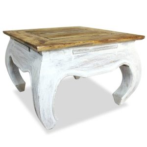 Cortlandt Side Table Solid Reclaimed Wood 50x50x35 cm