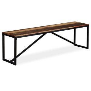 Bench Solid Reclaimed Wood 160x35x45 cm