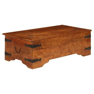 Coffee Table Solid Acacia Wood Sheesham Finish 110x55x35 cm