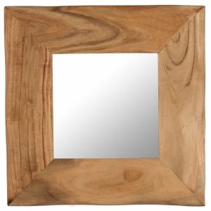 Cosmetic Mirror Solid Acacia Wood