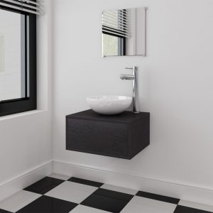 Bathroom Furniture Set with Basin with Tap
