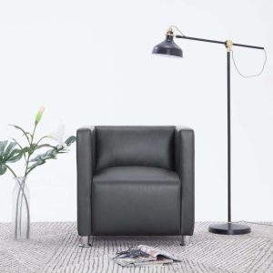 Cube Armchair Faux Leather