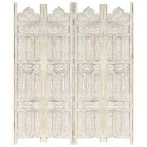 Puyallup Hand carved Room Divider 120x165 cm Solid Mango Wood