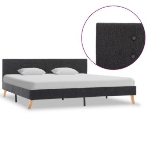 Altona Bed Frame Grey Fabric 183x203 cm King Size