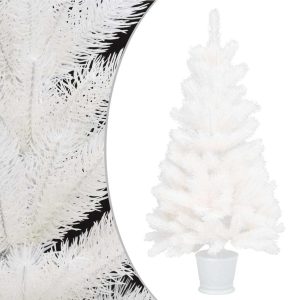 Artificial Christmas Tree Lifelike Needles White