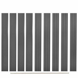 Replacement Fence Boards 9 pcs WPC 170 cm