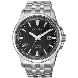 Citizen Mens Eco-Drive World Time Wrist Watch BX1001-89E
