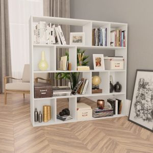 Kilgra Room Divider/Book Cabinet 110x24x110 cm Engineered Wood